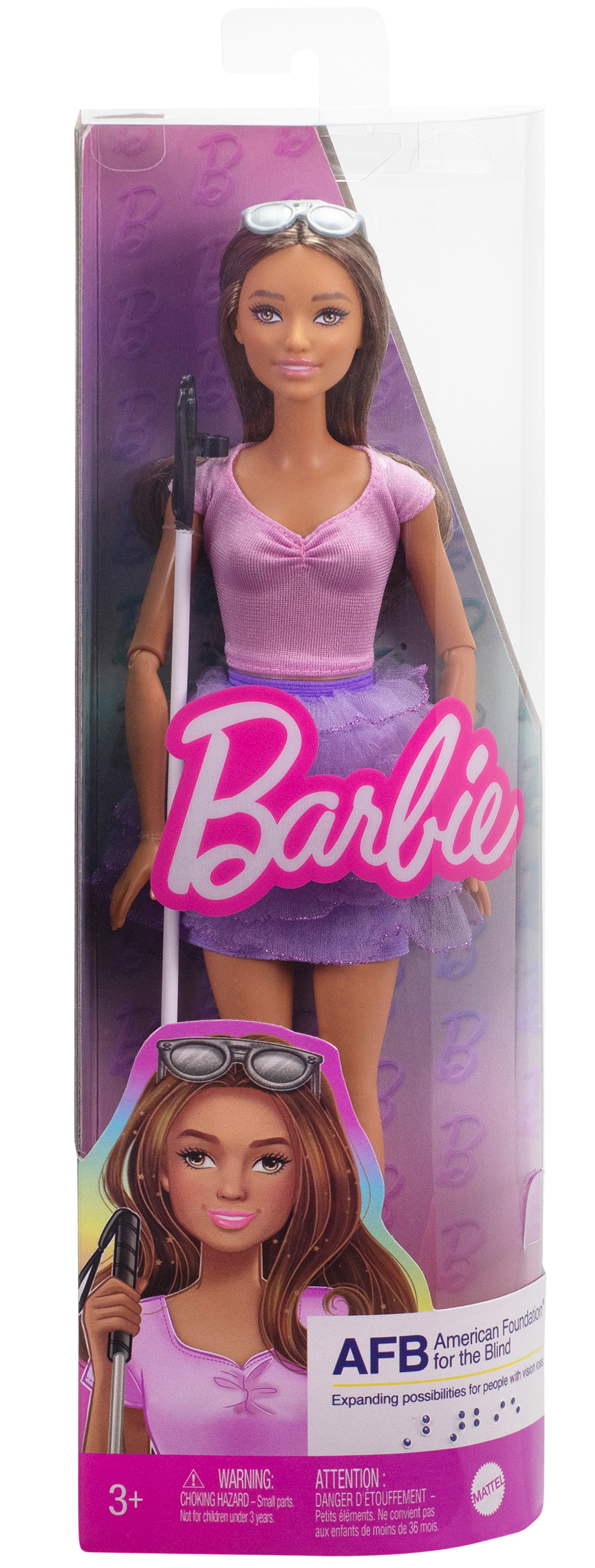 Lucy said: 'When I see the most famous doll in the world introducing a blind Barbie, I feel so seen'