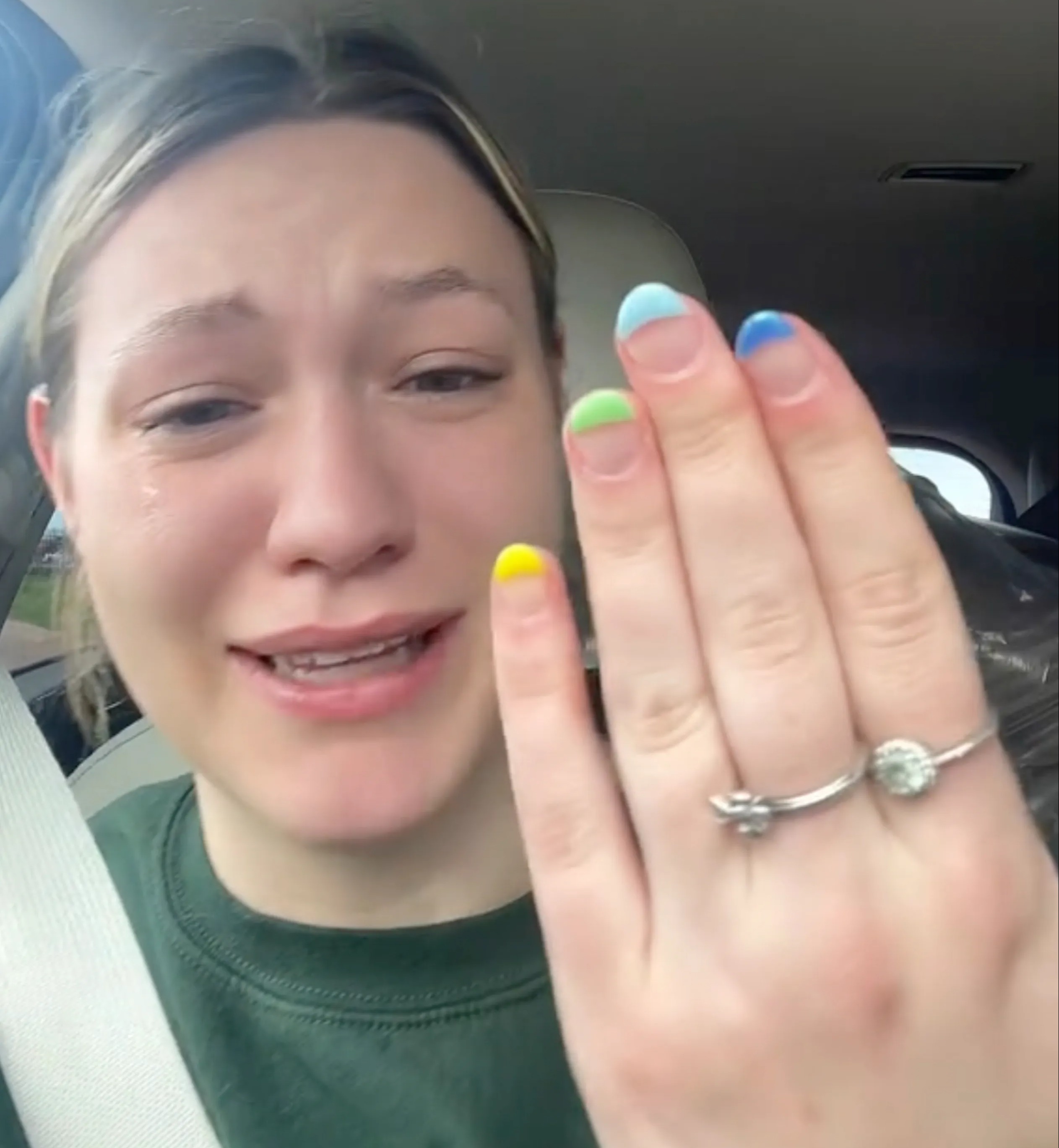 The TikToker said she still tips her nail technician despite hating her manicure