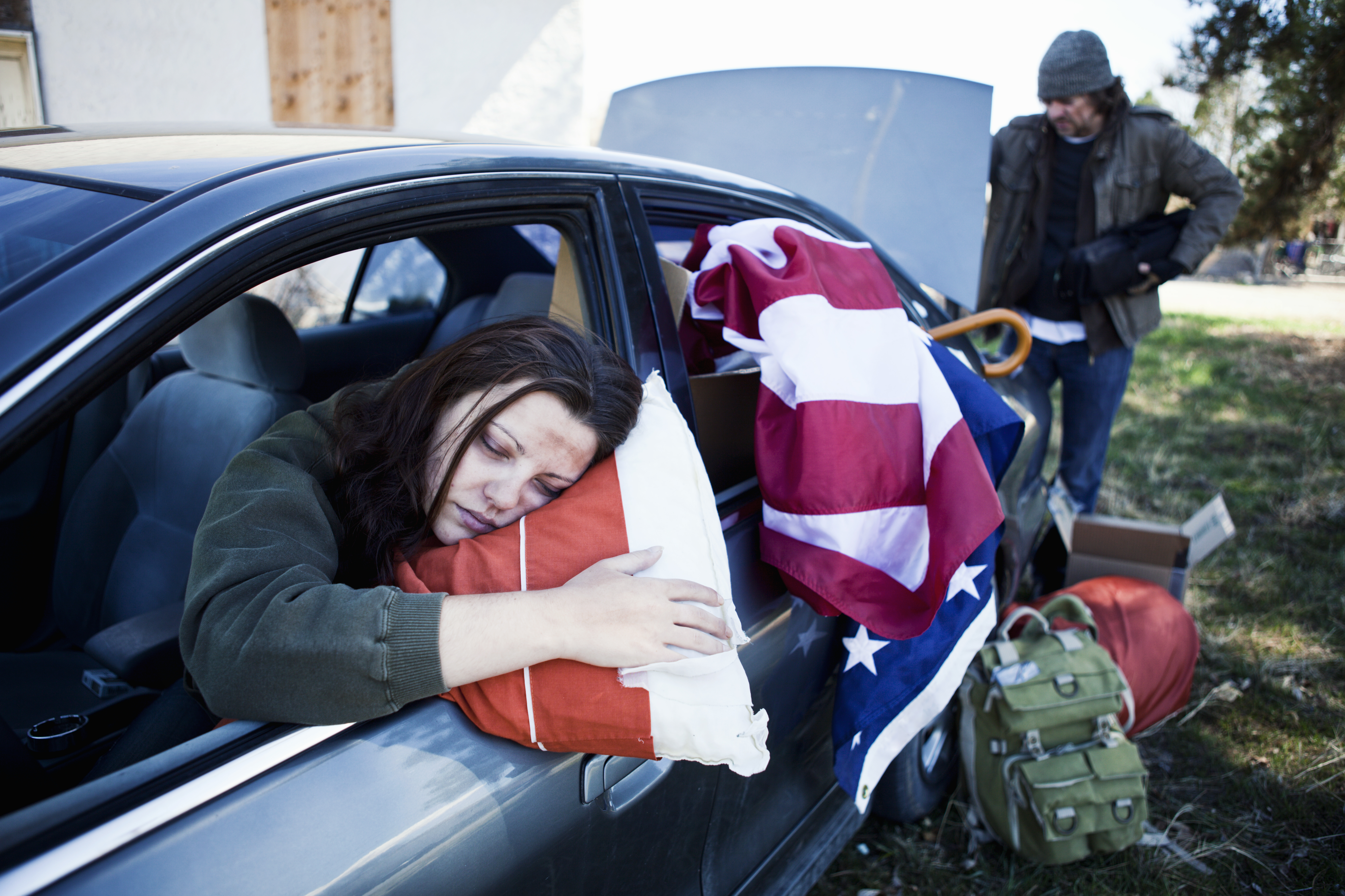 A social media user revealed the circumstances that led to her living in her car while working her dream job (stock image)