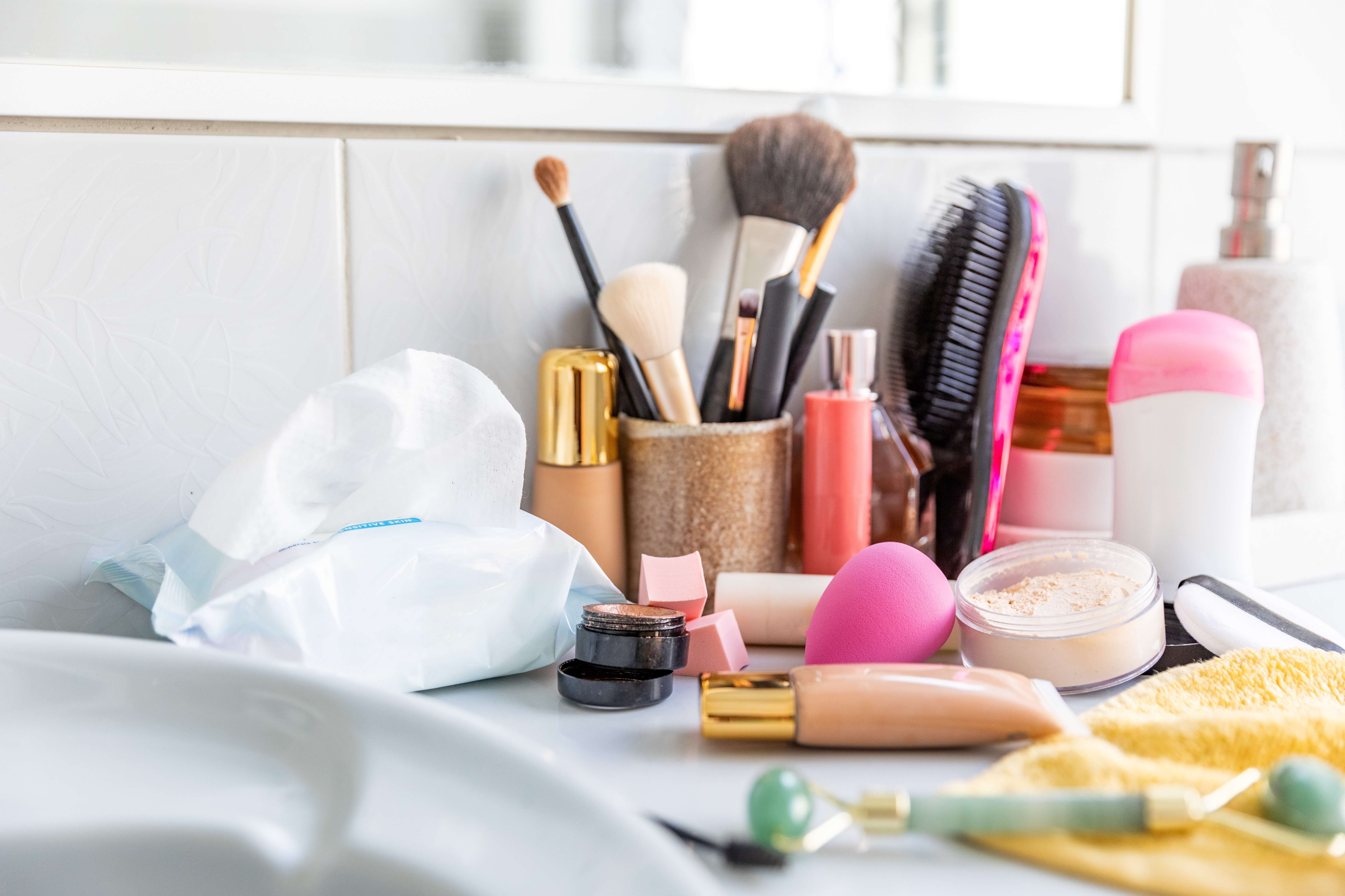 Kay said applying makeup incorrectly can accentuate the signs of aging (stock image)