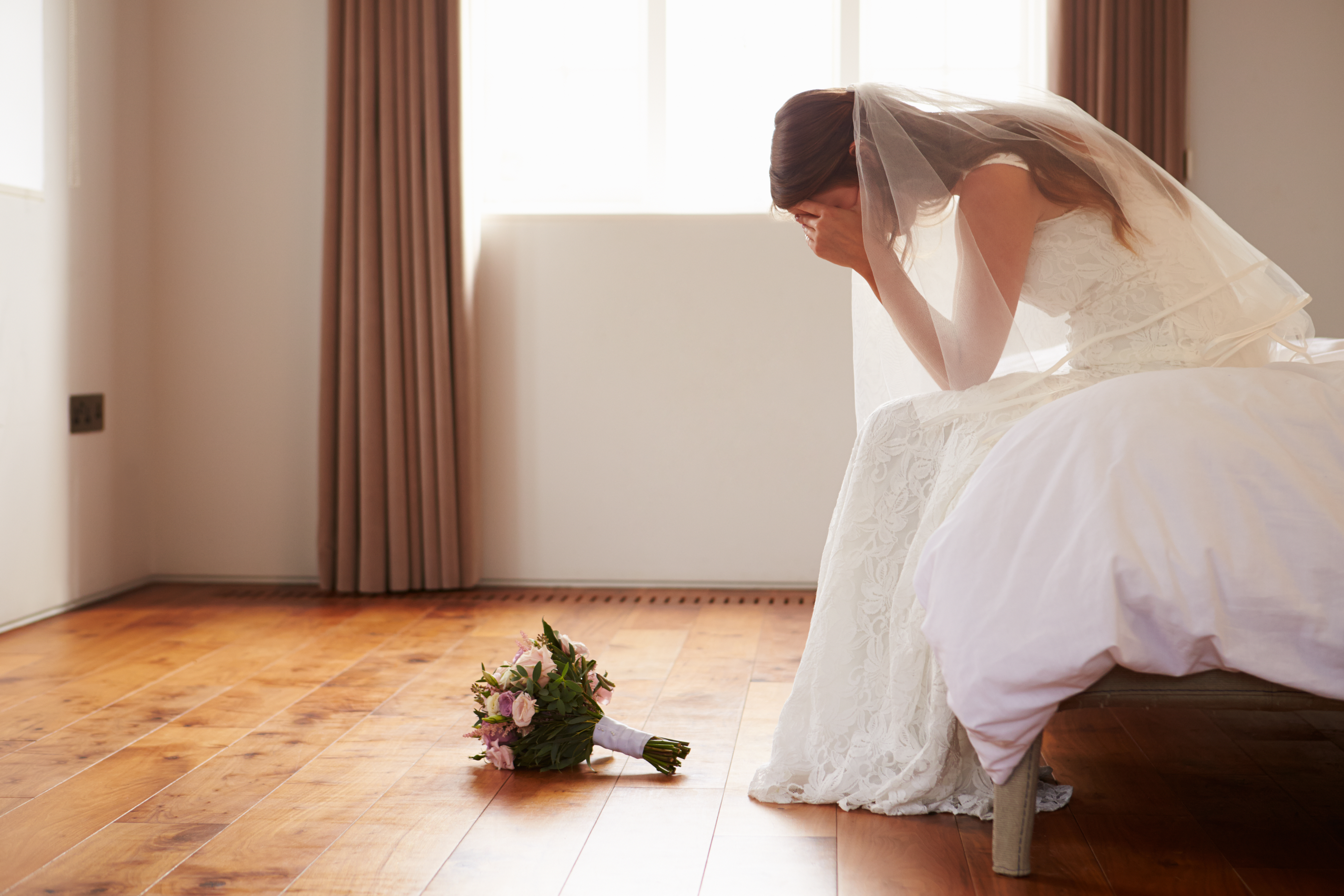 The groom even called her mother's dress an 'old rag'