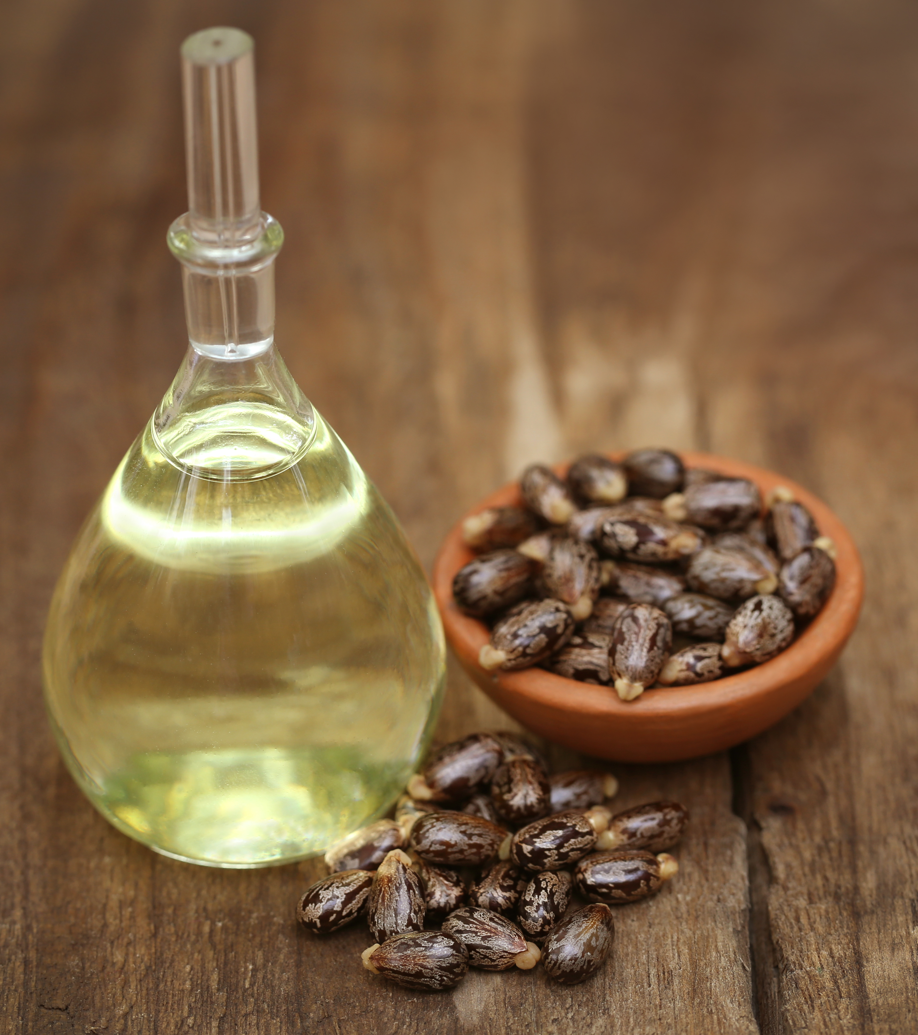 Karelina said her grandmother 'religiously' massaged castor oil into her scalp (stock photo)