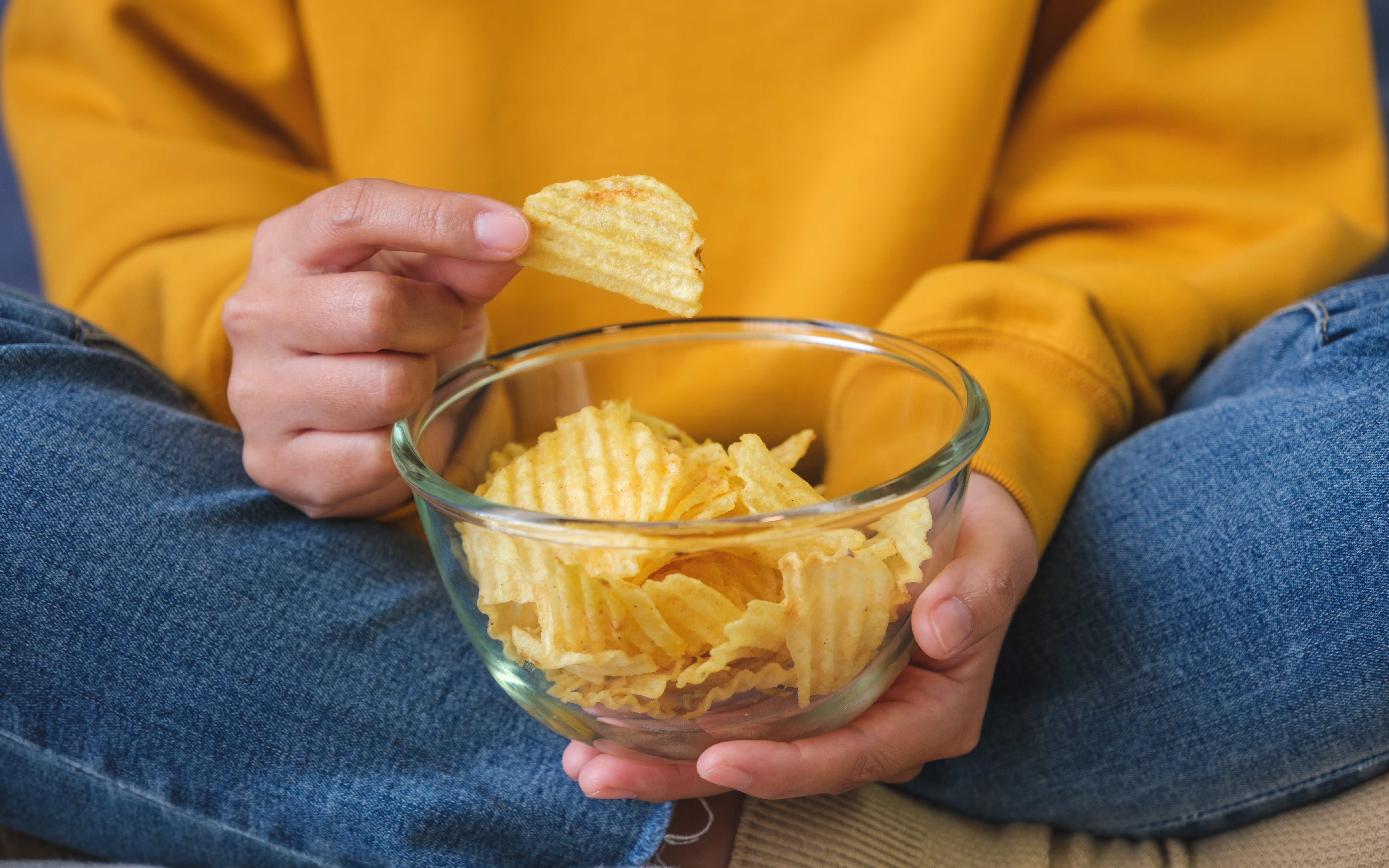 The survey also found that most Americans eat three snacks a day