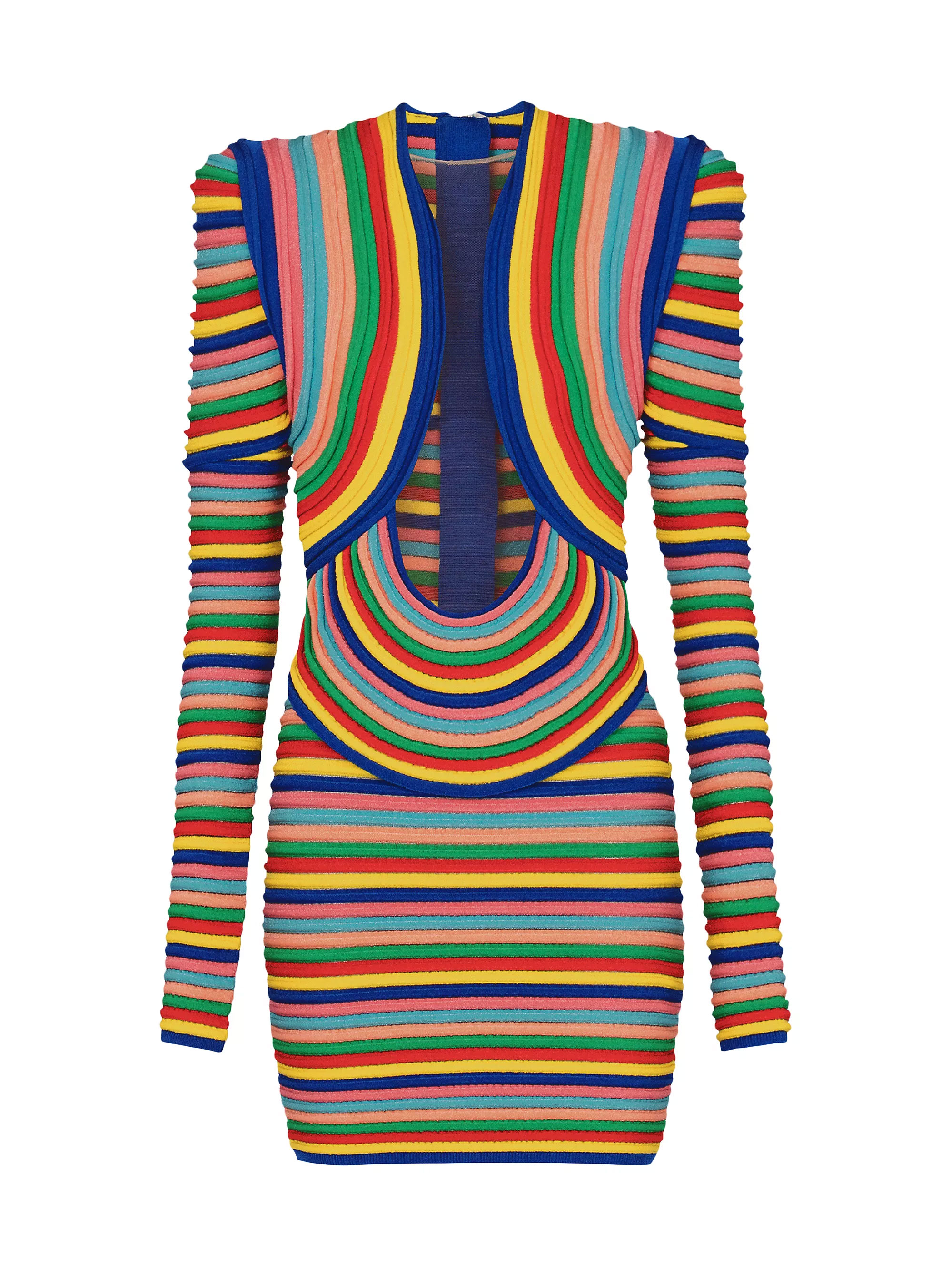 A multi-colored knitted dress from the collection costs $5,750