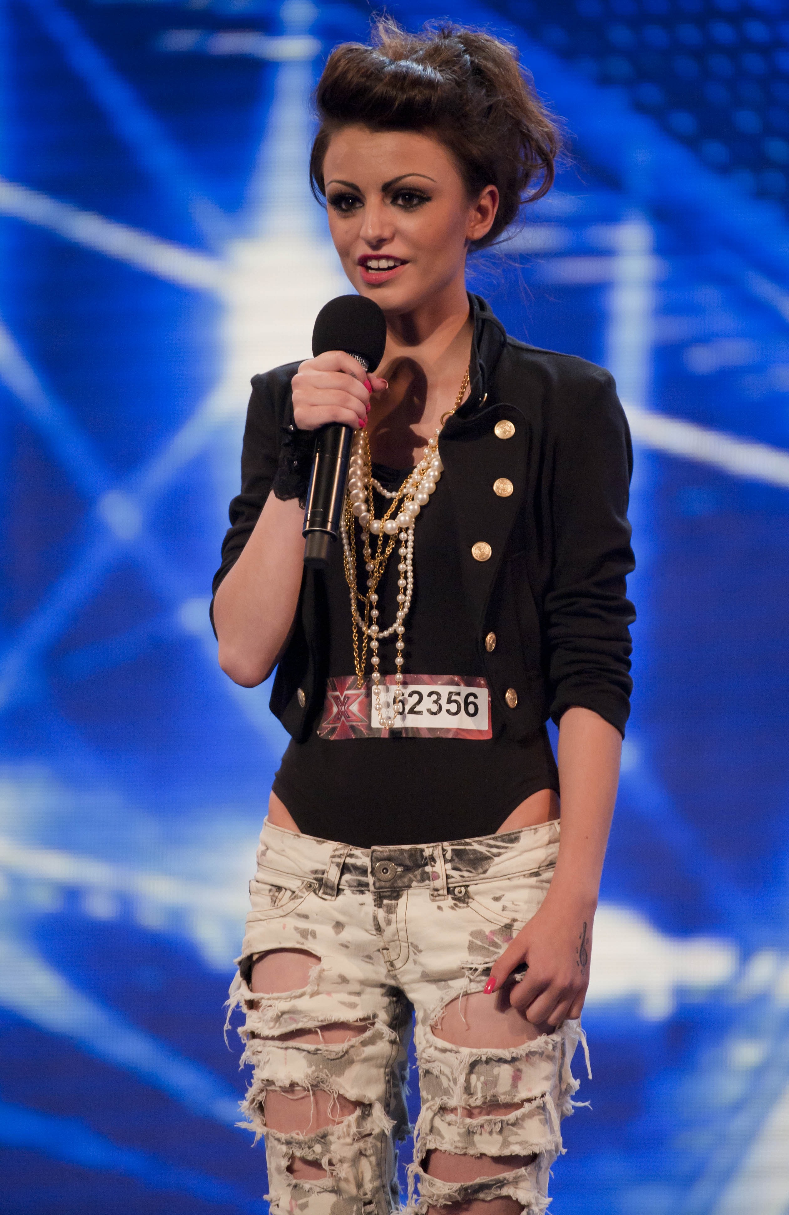 She somehow looks even younger than when she auditioned for The X Factor in 2010