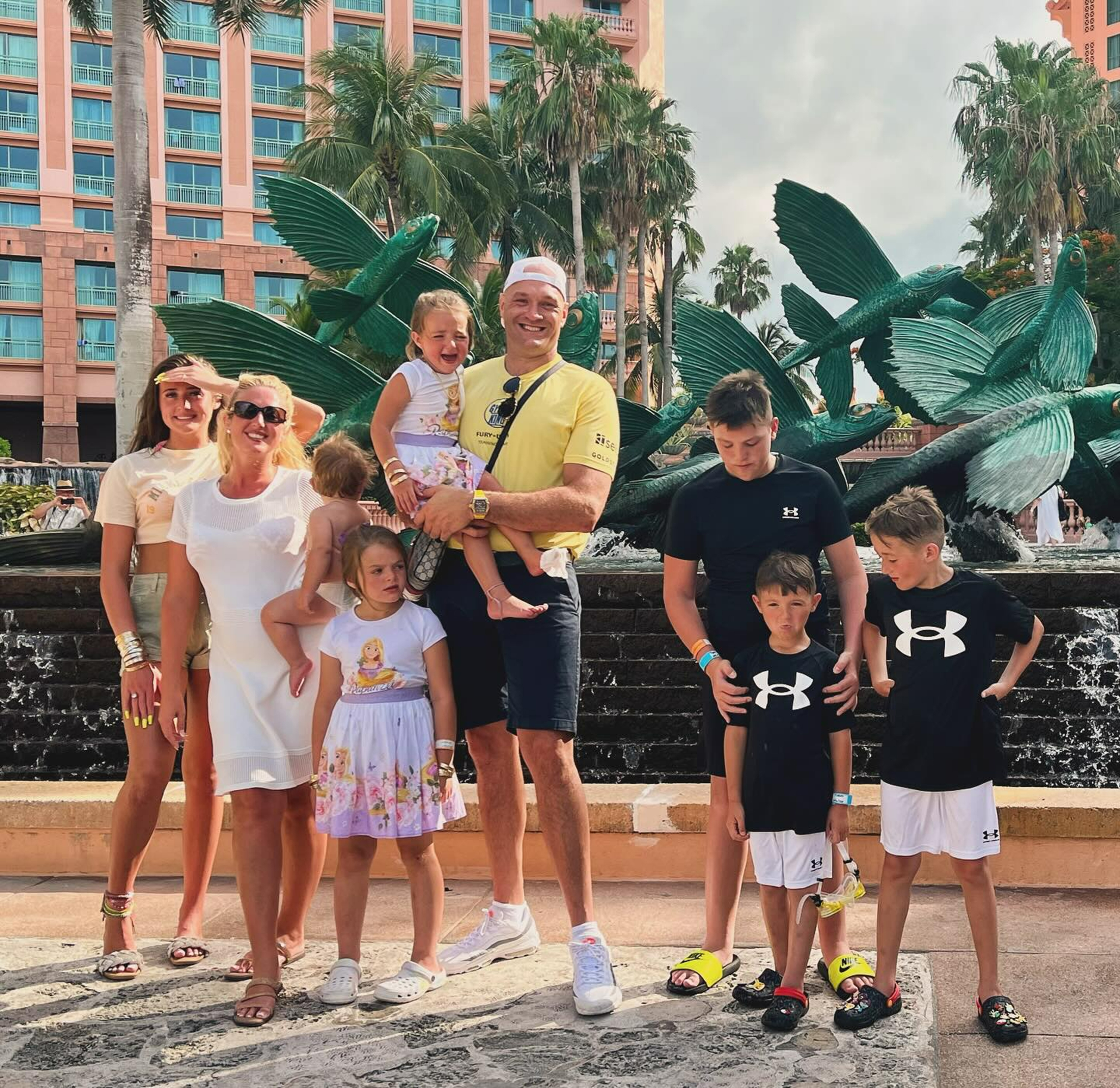 The Fury family stayed at the A-list favorite Atlantis Resort in Nassau