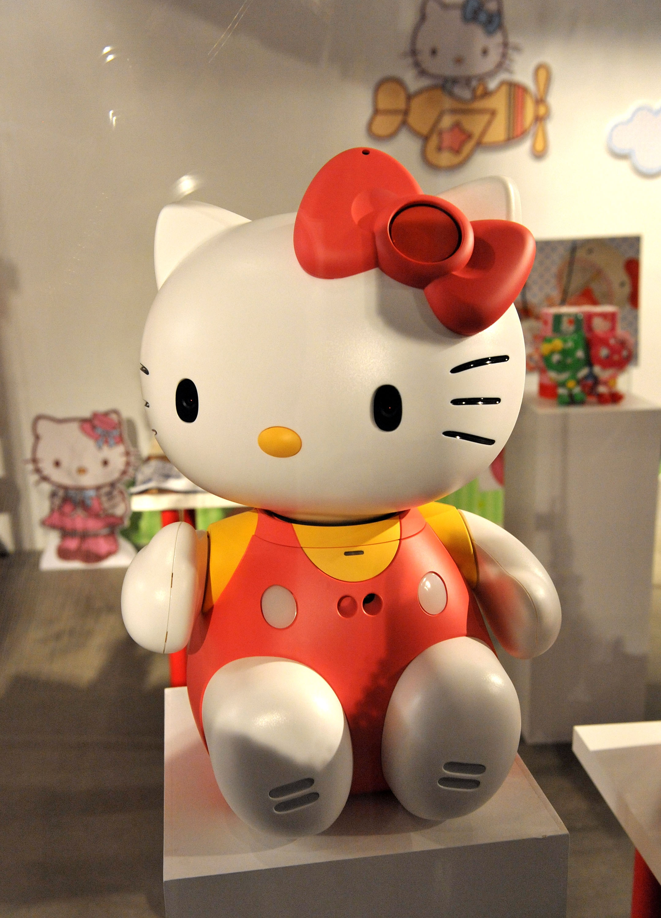 Hello Kitty is a girl who lives in the suburbs of London