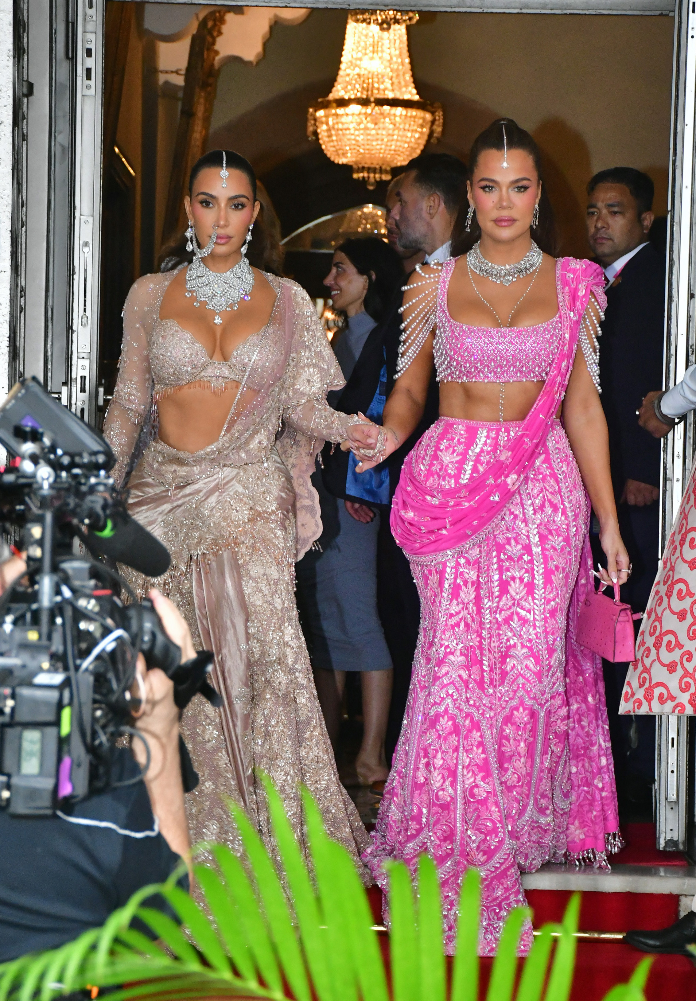 Kim and Khloe's cleavage and jewelry combo was a bit too much for a Mumbai wedding, says Eshita Kabra-Davies