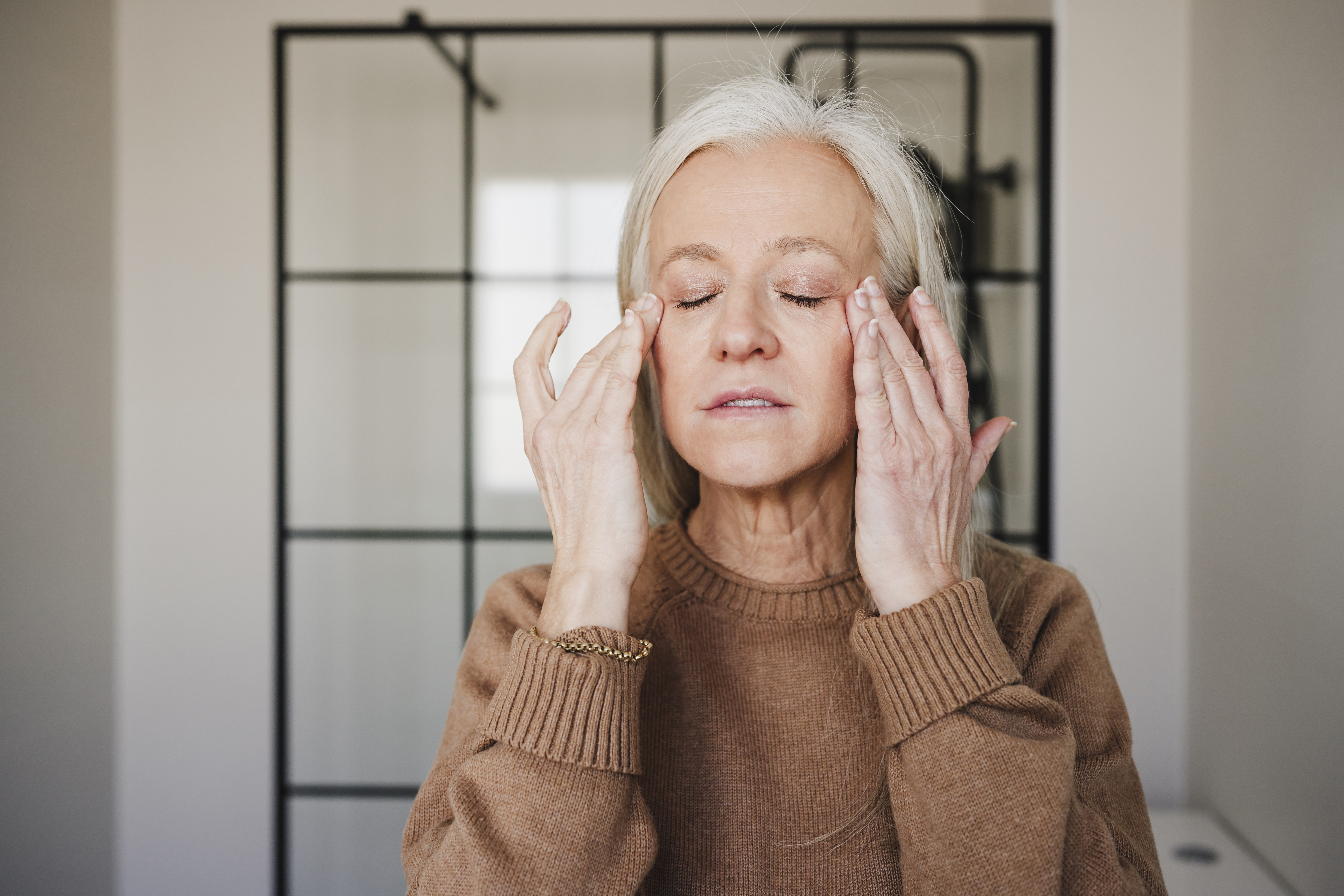 A beauty lover has shared her simple and affordable trick to reducing under-eye bags (stock image)