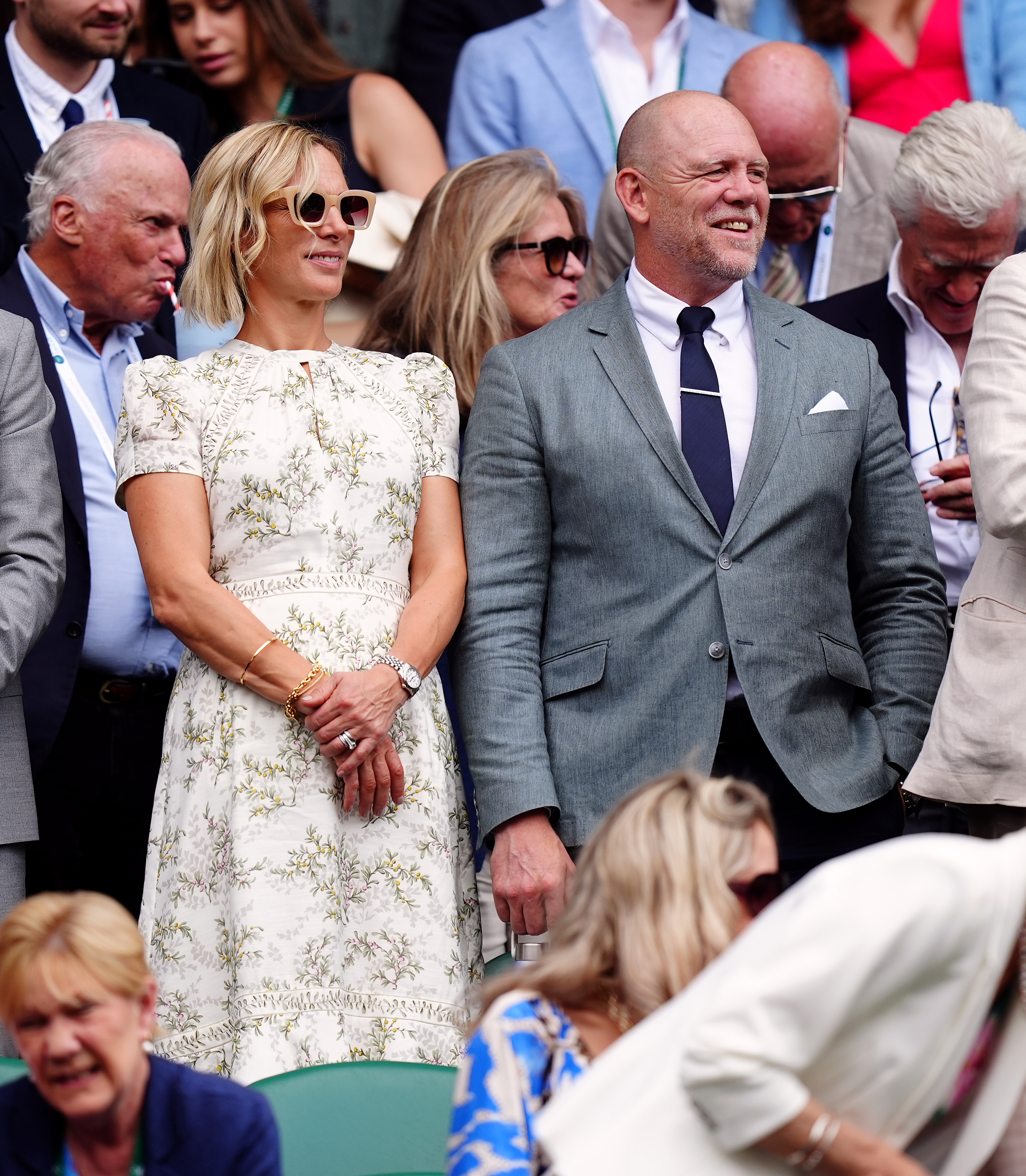 Zara Tindall wore a £295 floral dress from ME+EM to Wimbledon