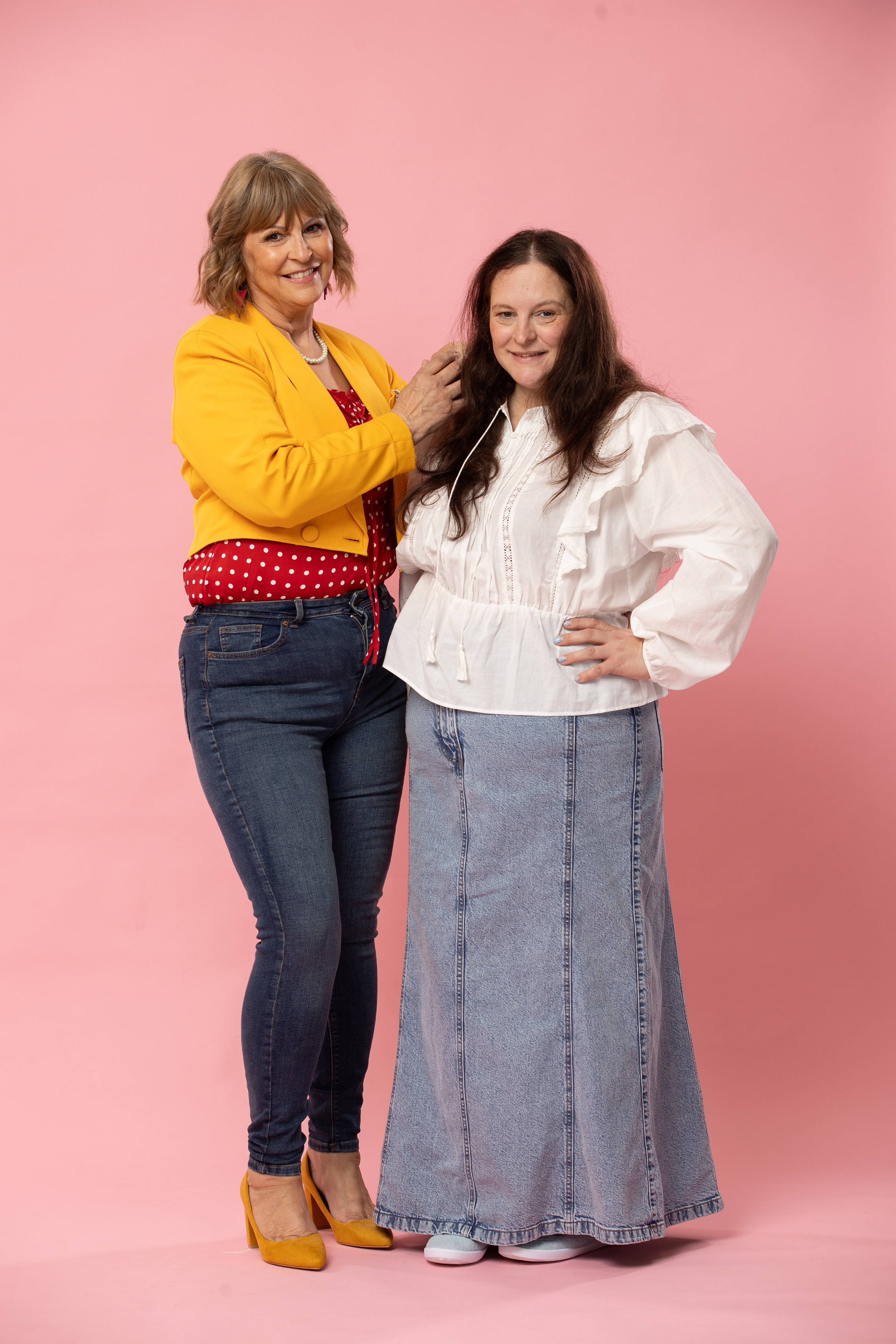 Caroline and her daughter Amanda, who thought her mother was 'a bit cheeky' to make her pay