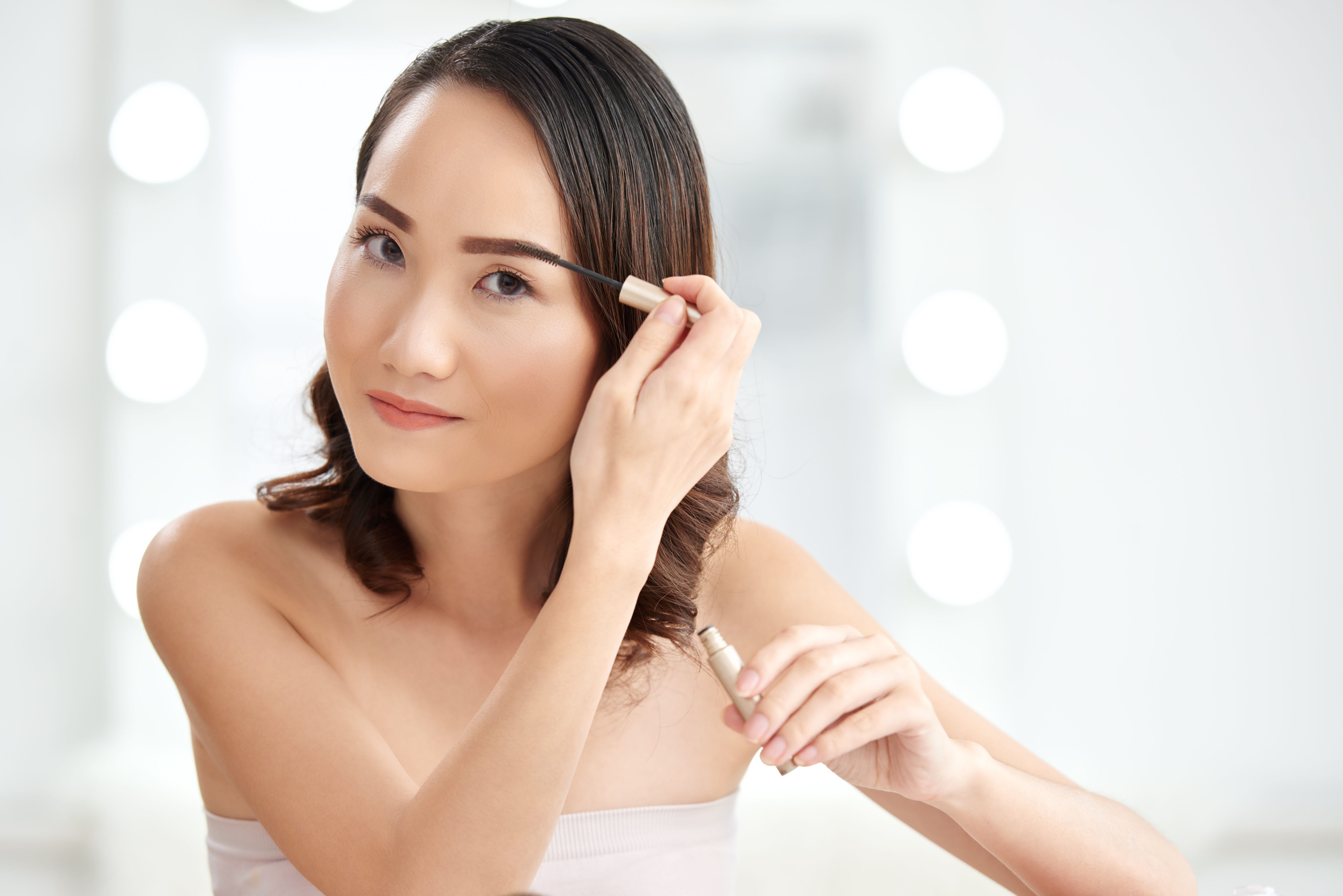 A beauty fan shared their favorite eyebrow gel that saves them time (stock photo)