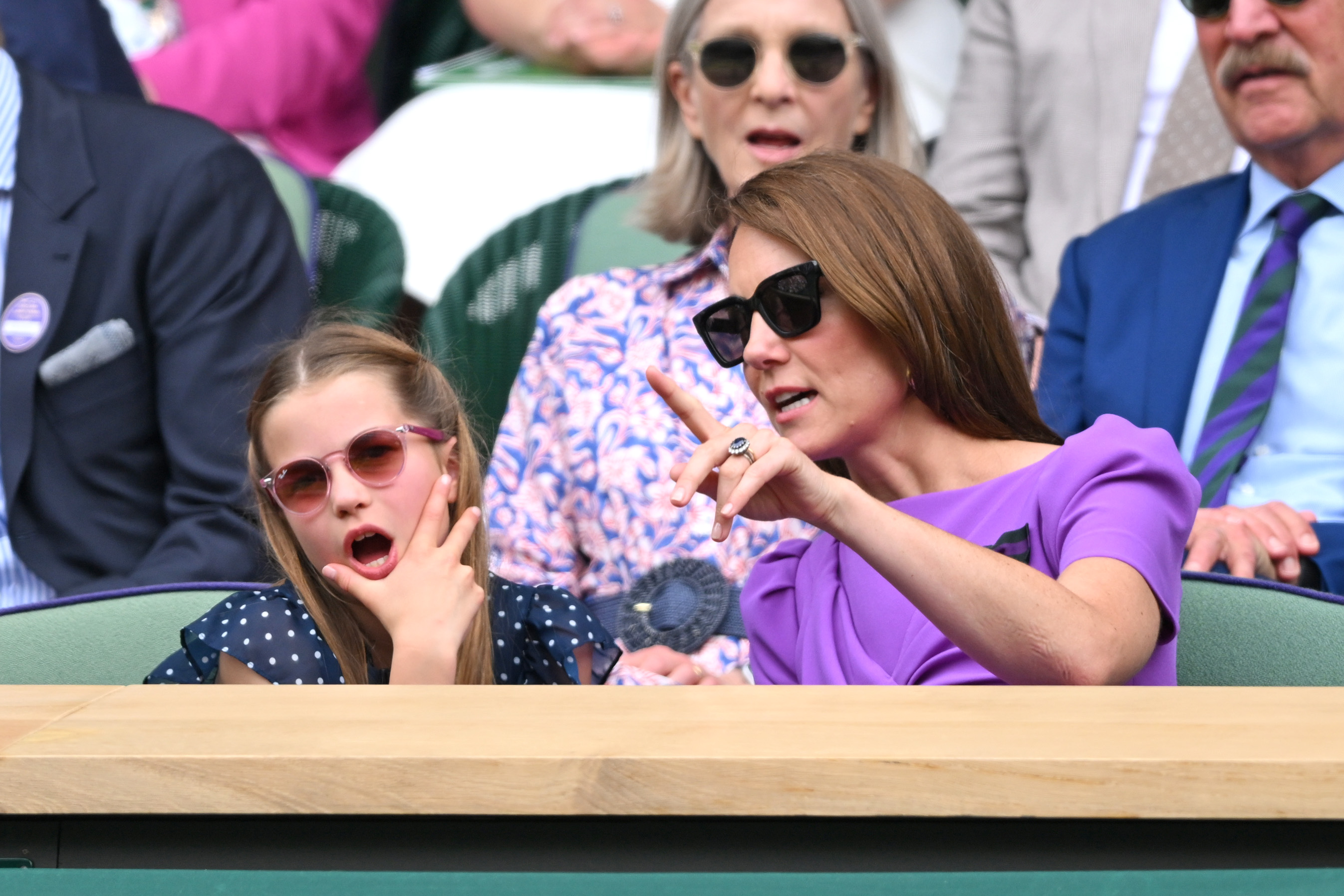 The princess attended the event with her mother and aunt