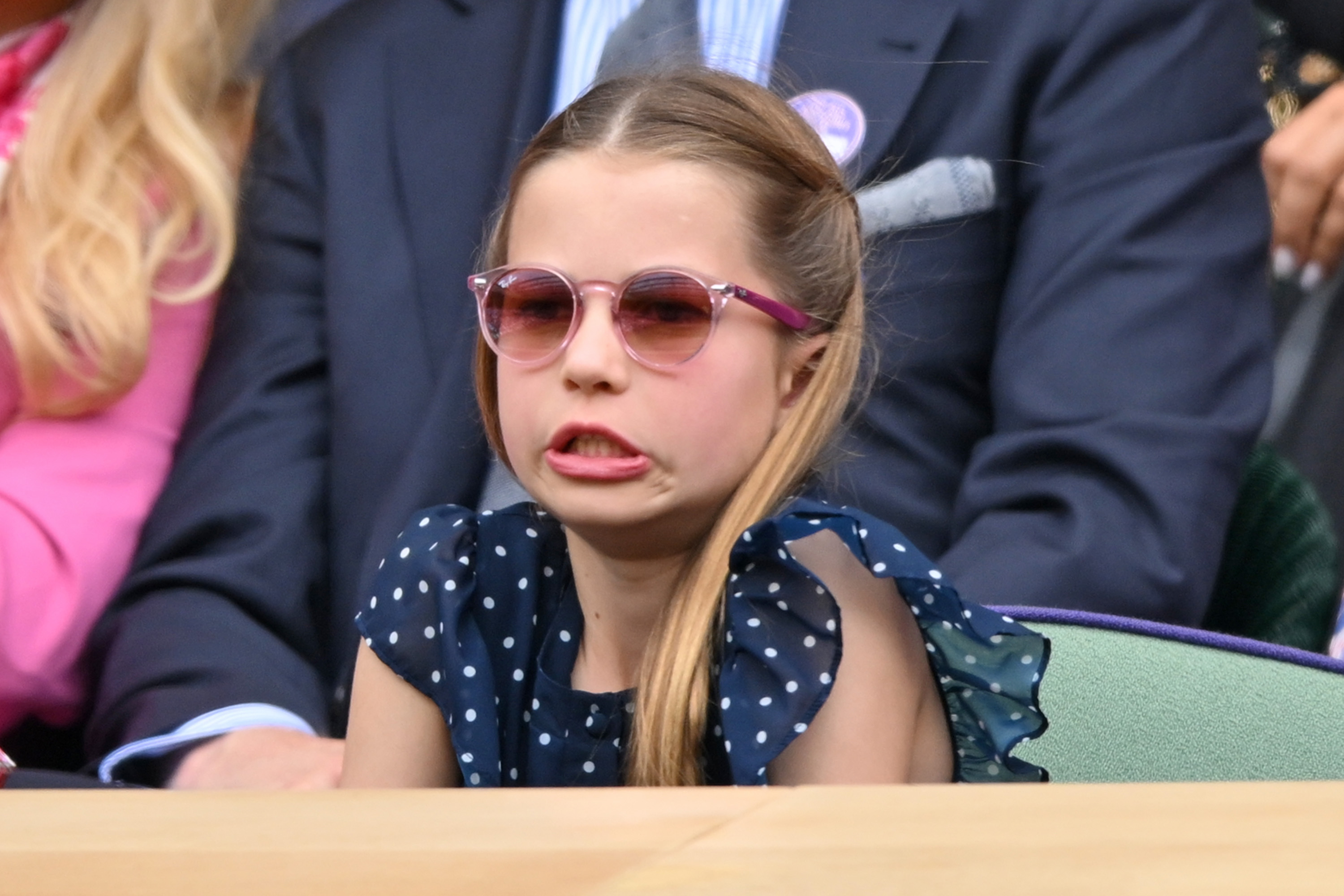 Charlotte watched the Wimbledon final eagerly