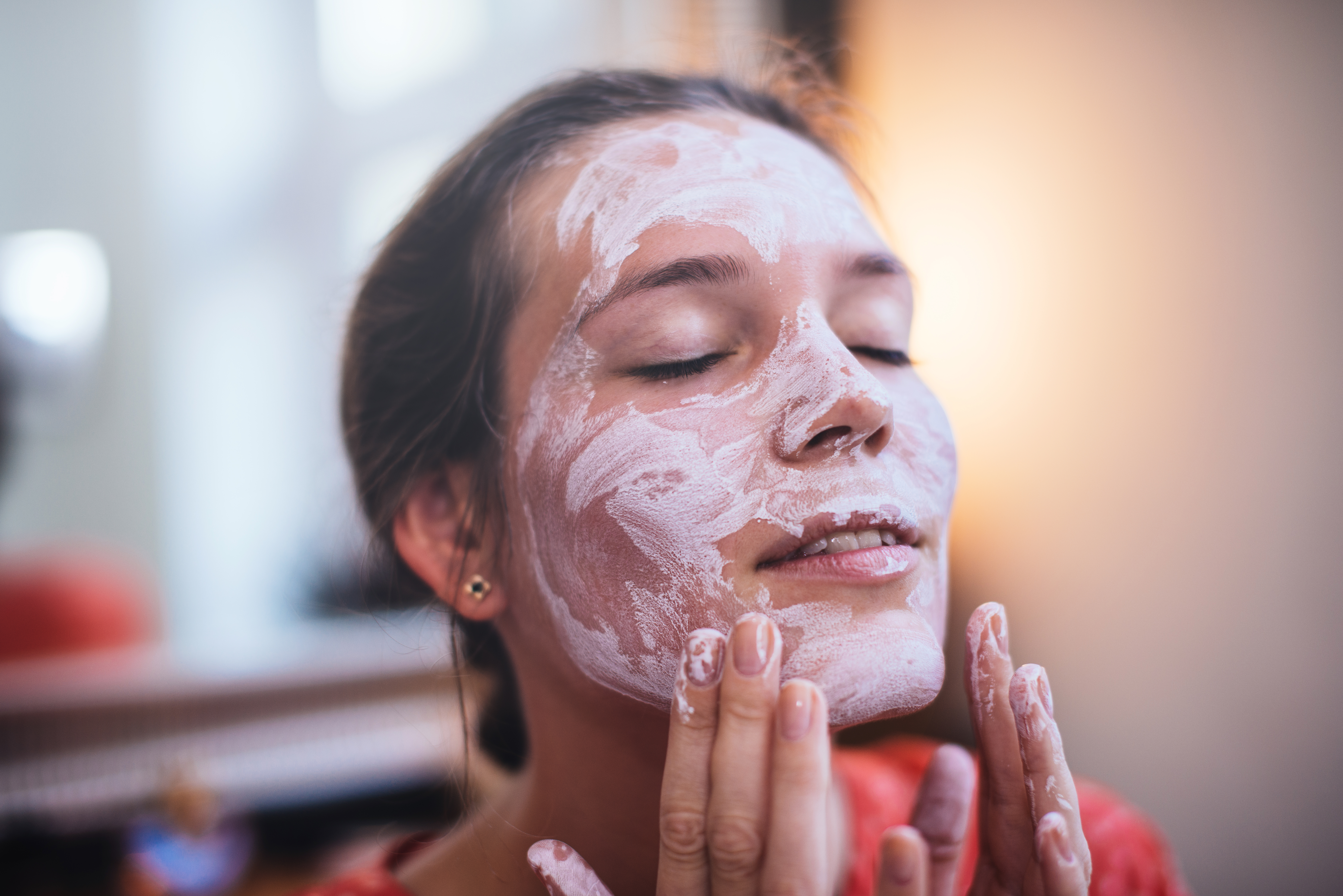 A woman shared a skin care trick her daughter learned from an 'older lady' (stock photo)