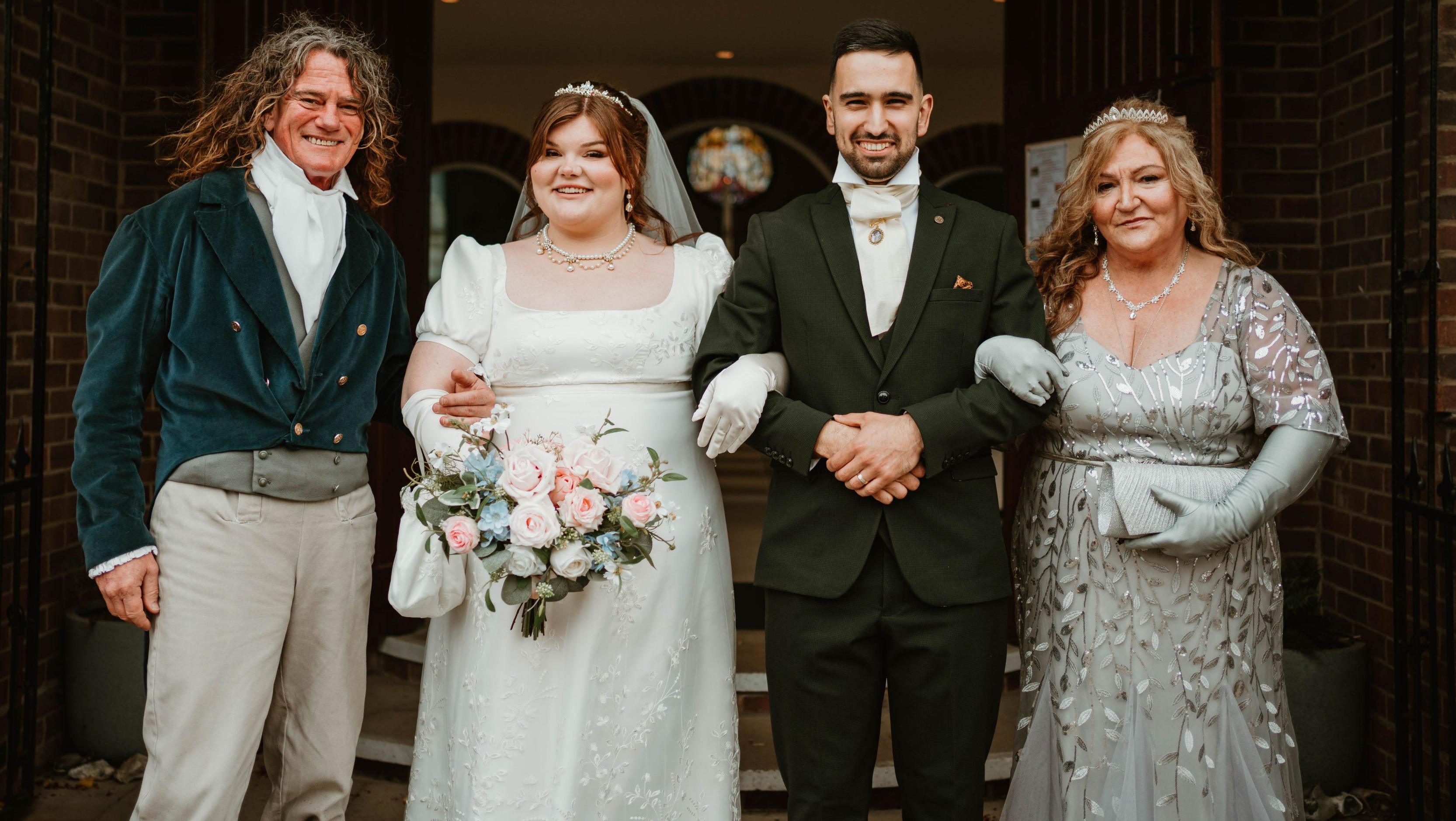 Abby and Tiago had their wedding in honor of the Netflix show after she was told she was a lookalike of one of the stars