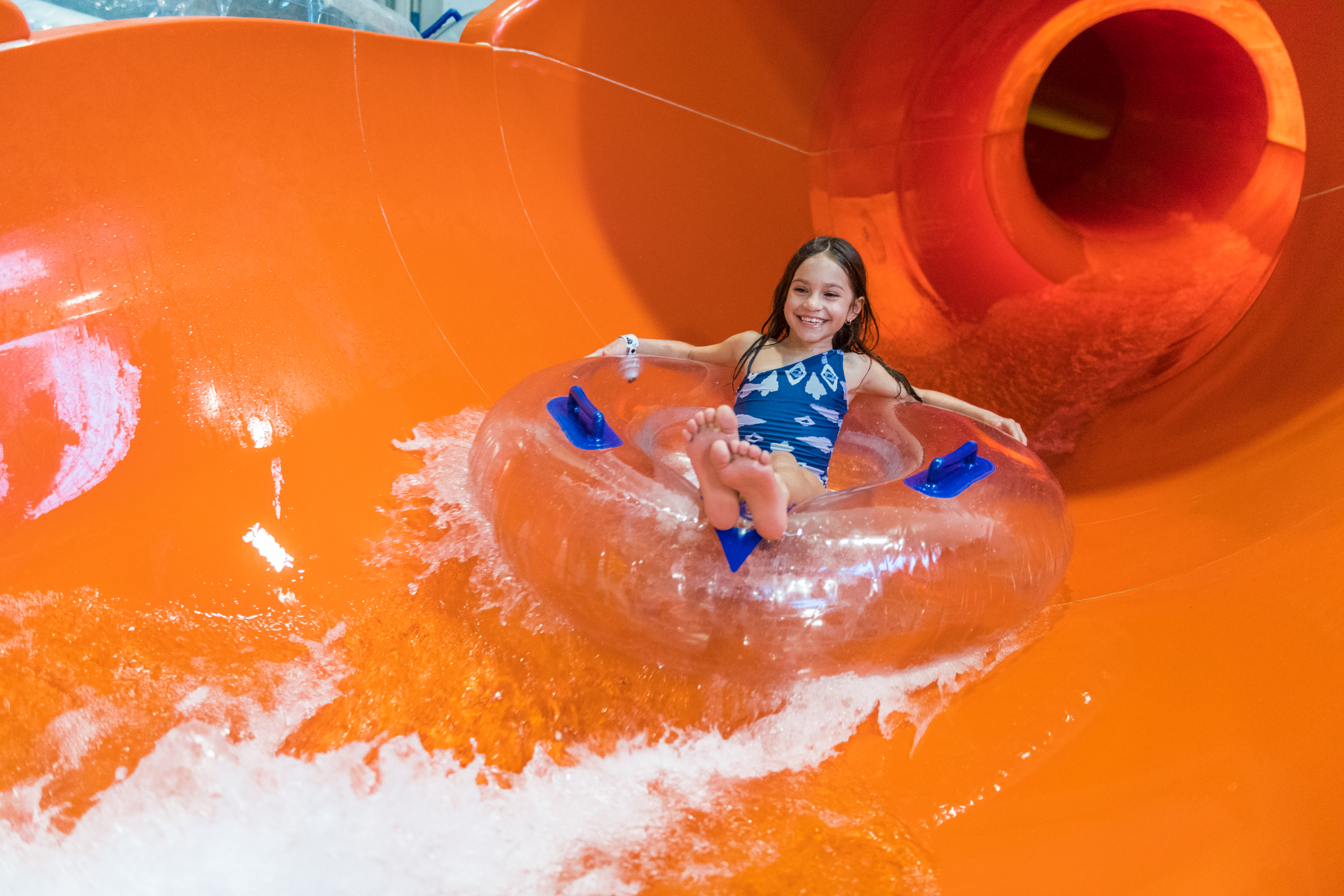 Visitors can enjoy more than a dozen dizzying slides