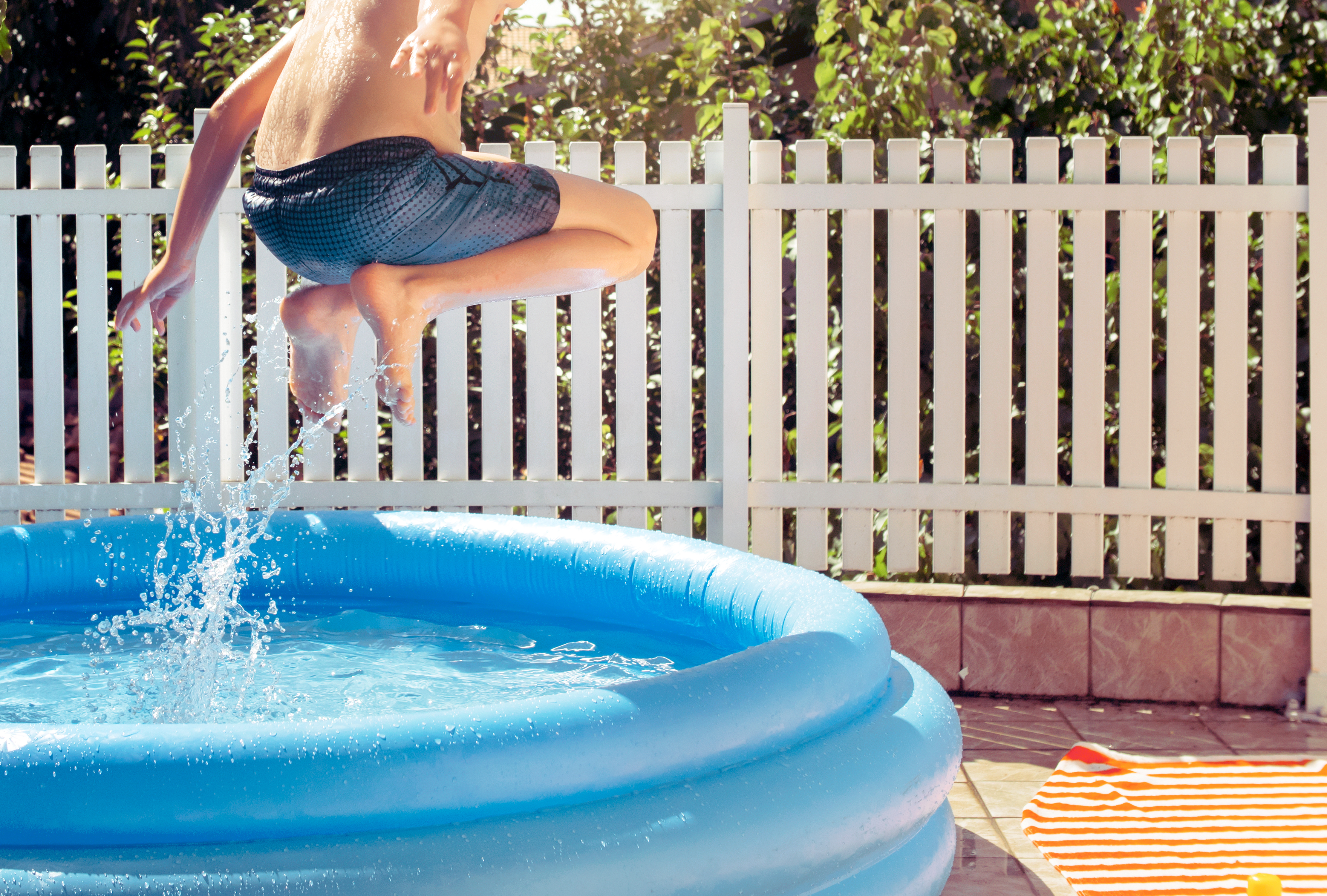 A Redditor shared his tip for keeping the kiddie pool at the perfect temperature (stock photo)