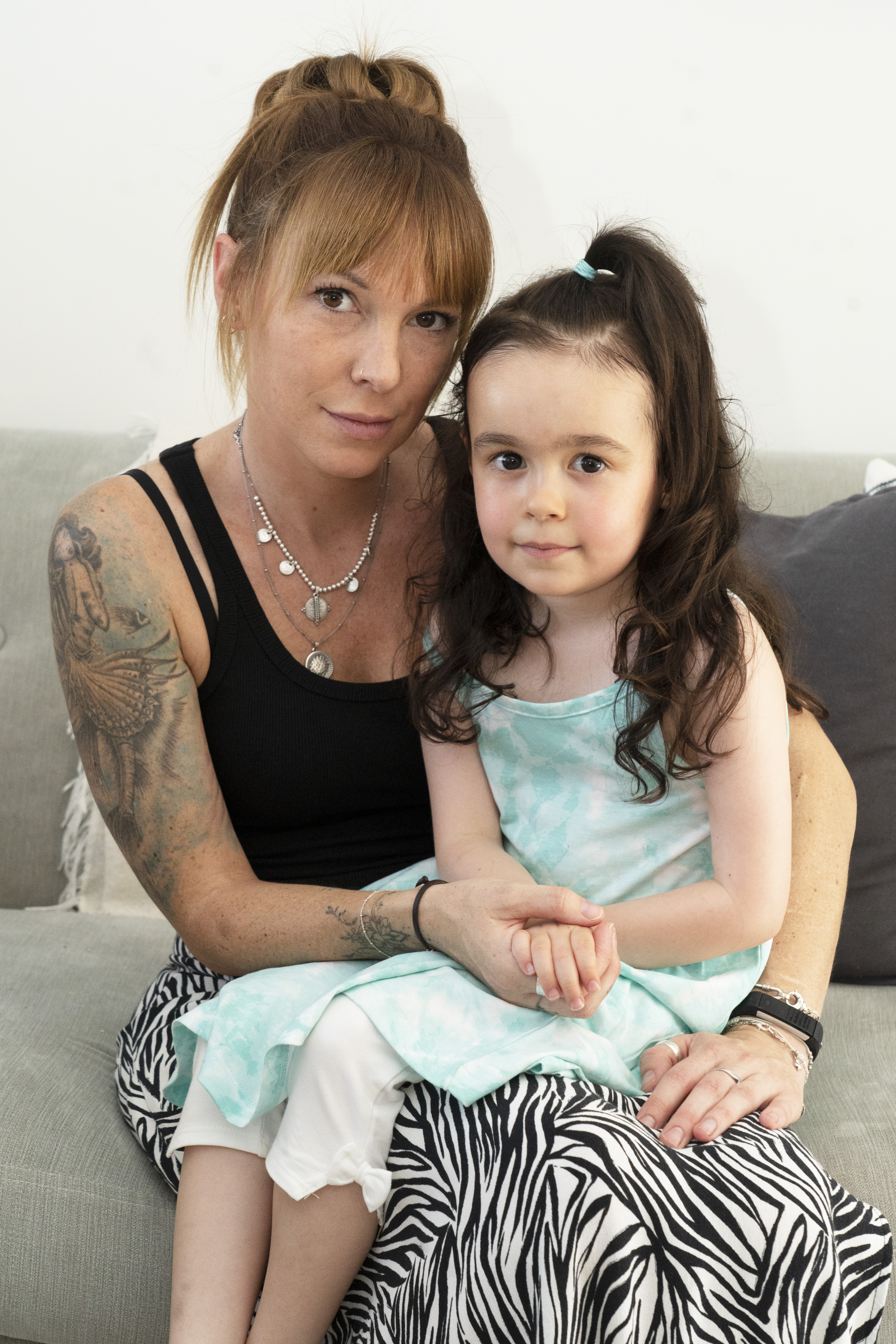 Mother Lucy with daughter Khaleesi Holloway, whose passport application was rejected