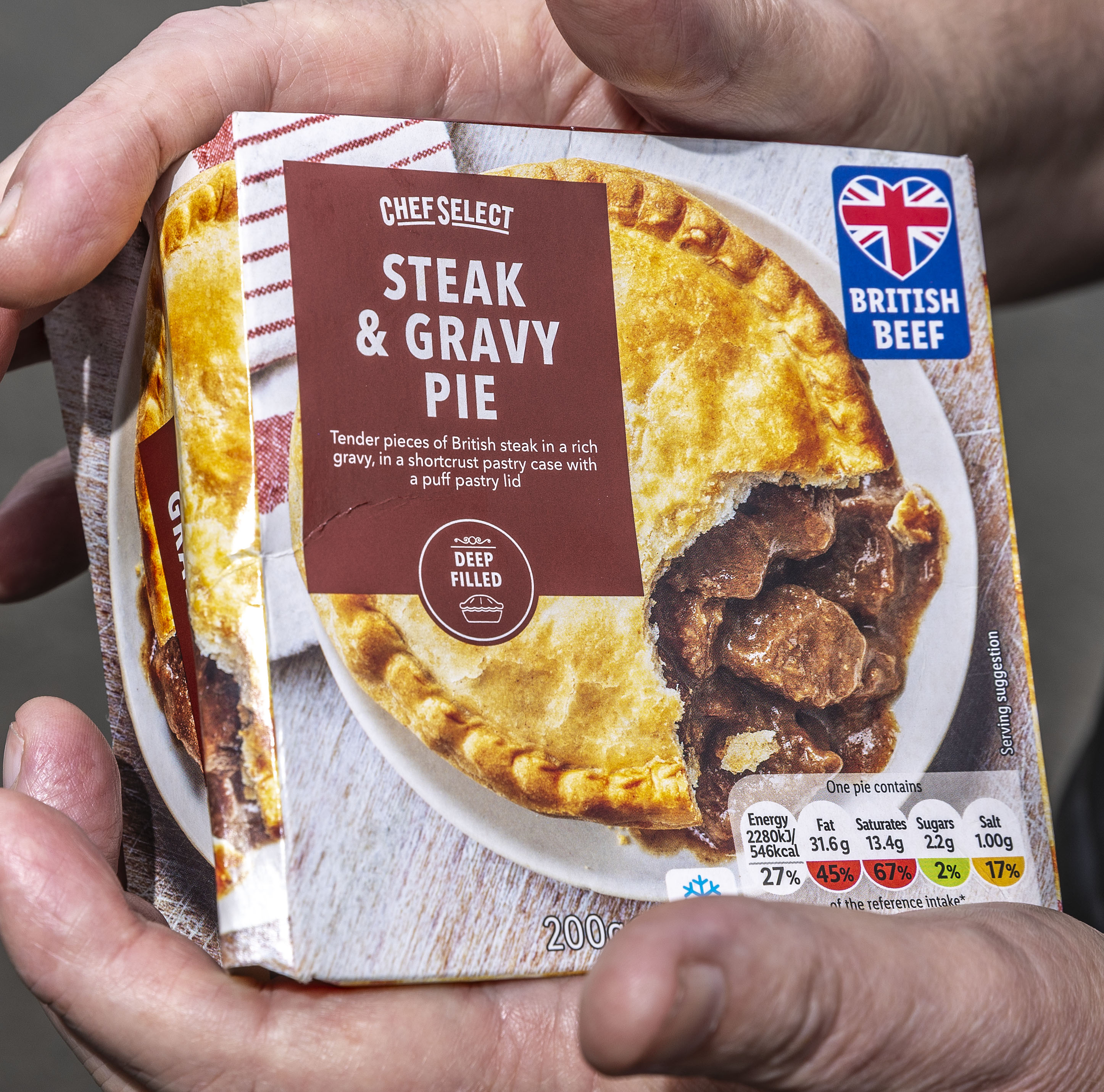 The steak and gravy pie