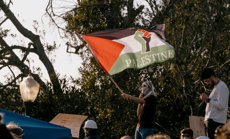 Frustrated by coverage of Gaza, student protesters turn to Al Jazeera