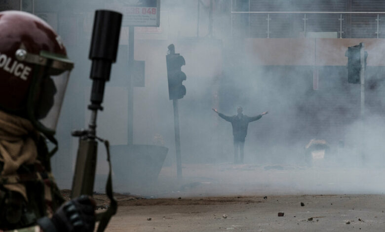 Limited but determined protests in Kenya call for president’s resignation