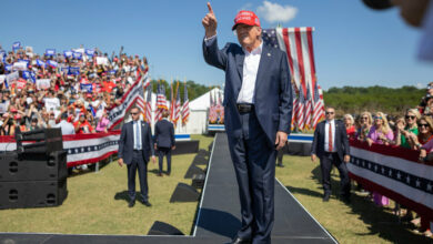 A cheerful Trump, fresh from the debate, rallies in Virginia