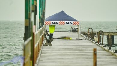 Grim face: Man dies after alleged attack on Melbourne’s Frankston Pier – while another man is arrested nearby