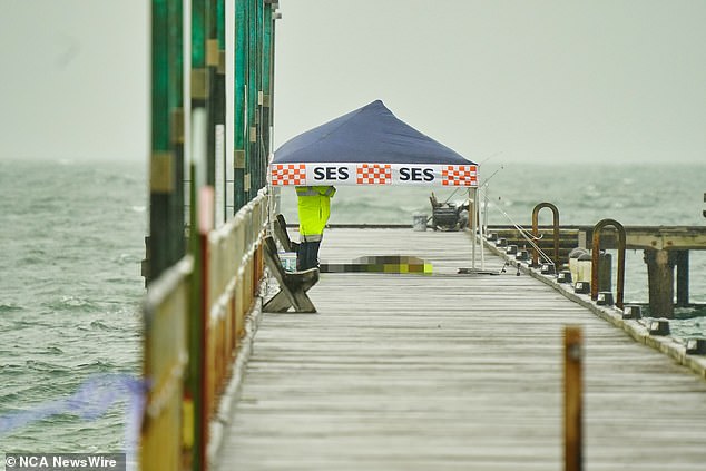 Grim face: Man dies after alleged attack on Melbourne’s Frankston Pier – while another man is arrested nearby