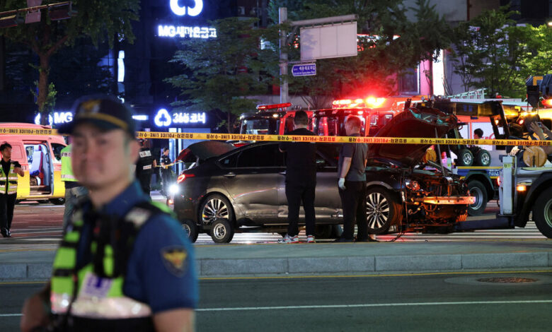 Car crashes into pedestrians in South Korea, killing nine