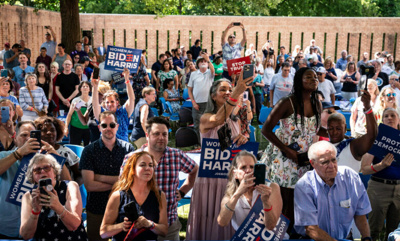 Biden tries to calm his top fundraisers during a private call