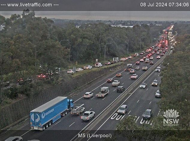 Delays on M5 after crash: Urgent warning for Sydney motorists