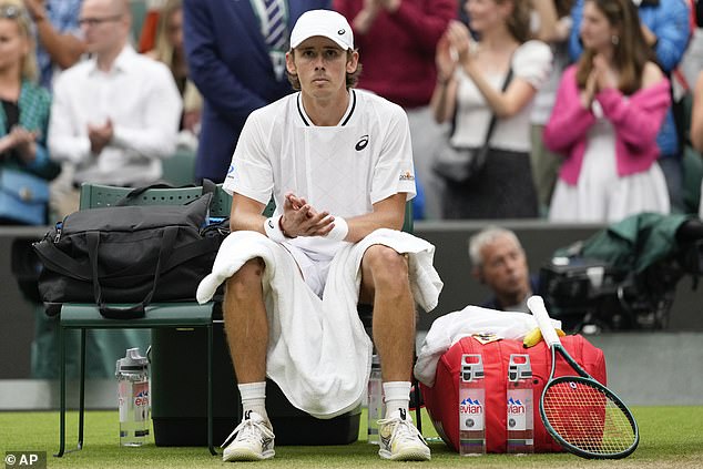 Alex de Minaur: Big concerns for Katie Boulter’s boyfriend after strange injury at MATCHPOINT Wimbledon last 16 win over Arthur Fils