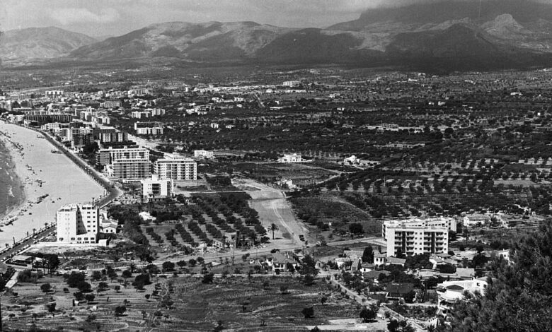 Fascinating then-and-now photos show how Spain’s Benidorm transformed from a tiny fishing village into one of Britain’s favourite and brashest package holiday resorts