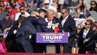 Secret Service rushes Trump off stage in blood as ex-president raises fists at angry crowd chanting ‘USA, USA’