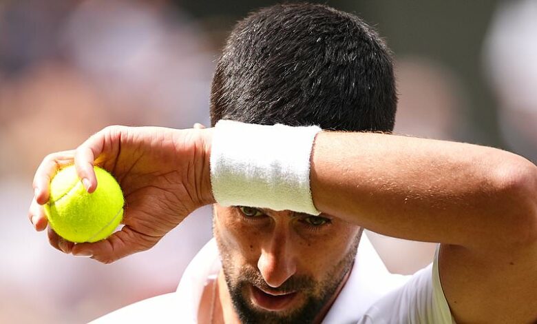 Wimbledon 2024 final: Got a football match you want to watch, Carlos? Novak Djokovic rocked on Centre Court as champ Alcaraz wins first two sets in rapid fashion, with Kate watching on