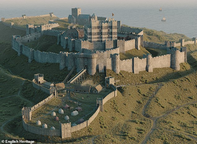 See Dover Castle like NEVER before: incredible digital model reveals original entrance, vanished towers and long-lost defensive walls for the first time in almost 1,000 years