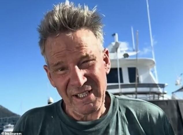 Terror on the high seas! Sam Newman was rushed to hospital after his boat was set on fire before being hit by a drone, slicing open his foot