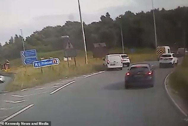 Instant karma for an enraged driver who punches a motorist through the window of his van – but then gets a taste of his own medicine when his victim gets out and makes himself look much bigger before slamming him to the ground