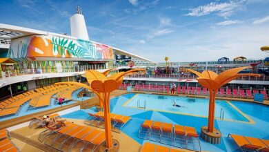 Inside the world’s second largest cruise ship – the brand new £1BILLION Utopia of the Seas, featuring five swimming pools, the longest dry slide at sea… and an onboard TRAIN