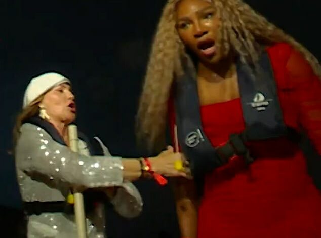 Tennis star Serena Williams speaks for millions as she pulls a fearful face during the Olympic Games opening ceremony