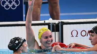 Paris Olympics: Ariarne Titmus wins gold in the 400m freestyle with an incredible swim that left American rival Katie Ledecky far behind in the ‘race of the century’