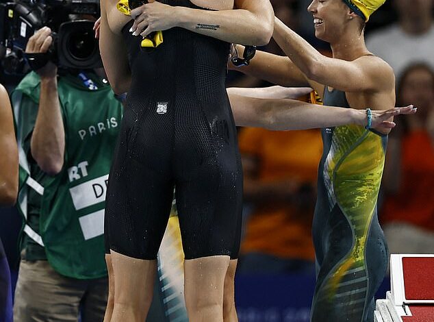 Paris Olympics: Australia wins gold and sets Games record in women’s 4x100m freestyle relay