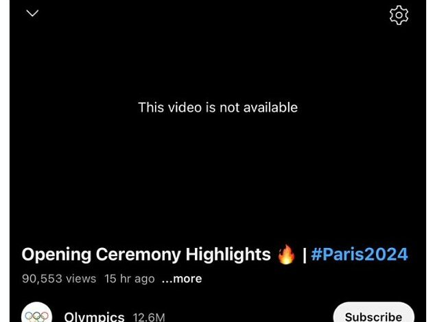 Official video of Paris 2024 opening ceremony ‘removed from Olympic account’ as negative viewer reactions mount – and fans flock to praise London 2012 showcase that remains online