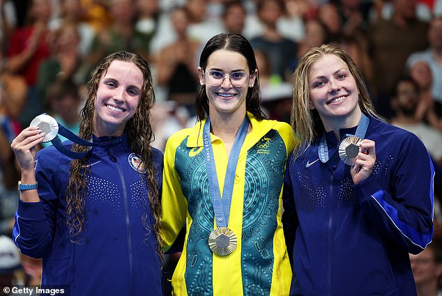 Kaylee McKeown wins GOLD at Olympics: Australian swimming power gives nation much-needed boost after day to forget in Paris