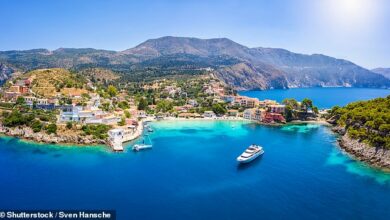 Kefalonia goes all out for glamour: Greece’s tranquil, natural beauty with ‘unspoilt beaches’ has a new luxury hotel – and it has ‘stunning views of the Ionian Sea’