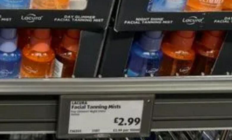 Aldi fans are raving about the new Middle Aisle tanning range and prices start at £2.99