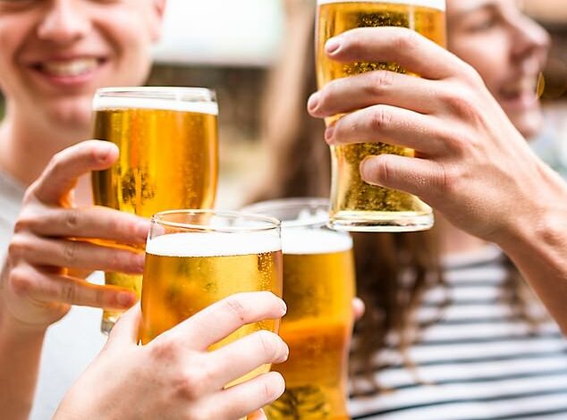 Britain on booze: Europeans now drink the equivalent of 460 beers a year, here our fascinating map shows how the UK compares