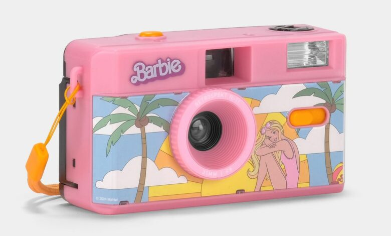 Bubblegum pink point-and-shoot movie camera unveiled for Barbie fans, complete with matching bag