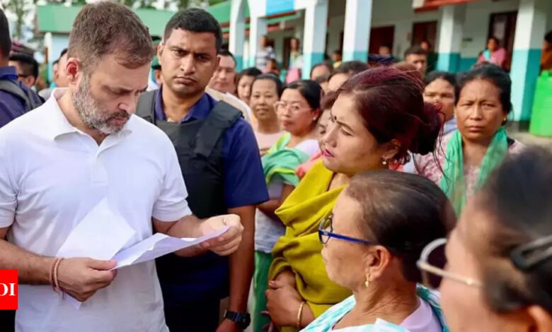 Congress, INDIA bloc to raise Manipur issue with full force in Parliament: Rahul | India News – Times of India